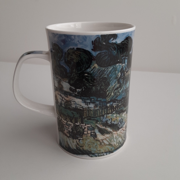Dunoon Van Gogh Thatched Cottages at Cordeville Cup Mug - Picture 3 of 7